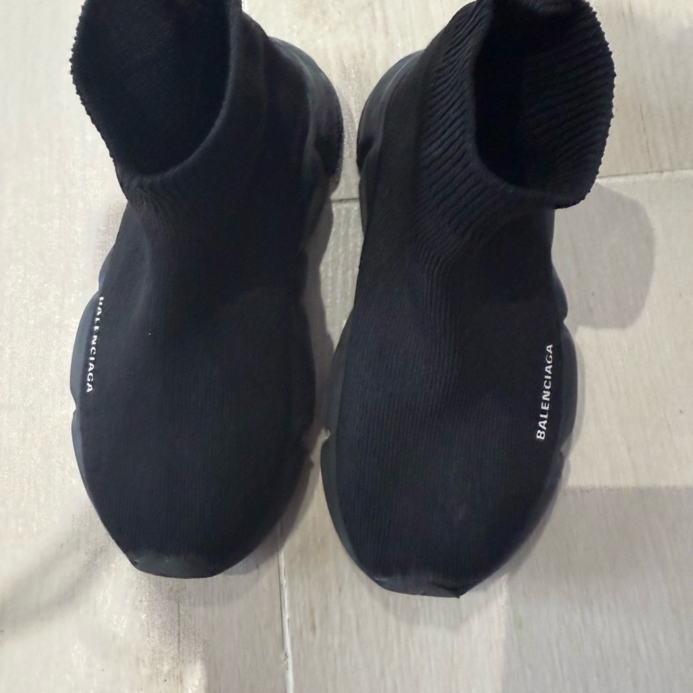 Balenciaga Black Knit Sneakers